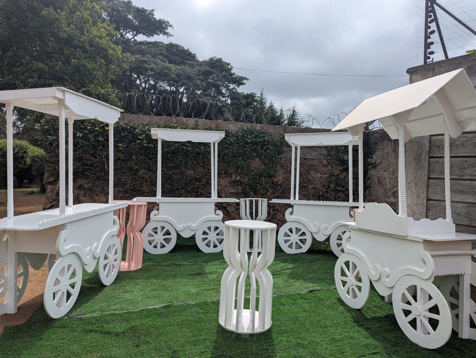 Display Table + Side Stand — event extra add-on for hire in Nairobi