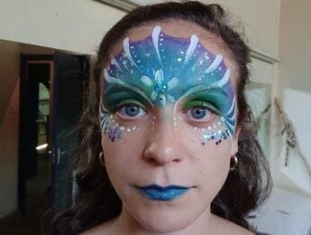 Professional face painting for adults at corporate and themed events in Nairobi
