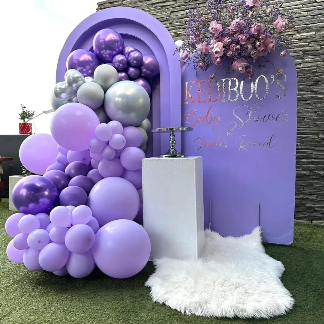 Duo-Door Balloon Backdrop & Designer Cake Stand for Hire in Nairobi