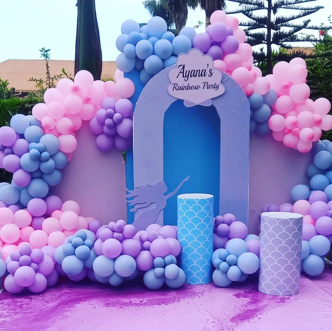 Party Balloons Wall Of Elegance, Triple Door Balloons Backdrop and VIP Stage for Hire in Nairobi - view 5