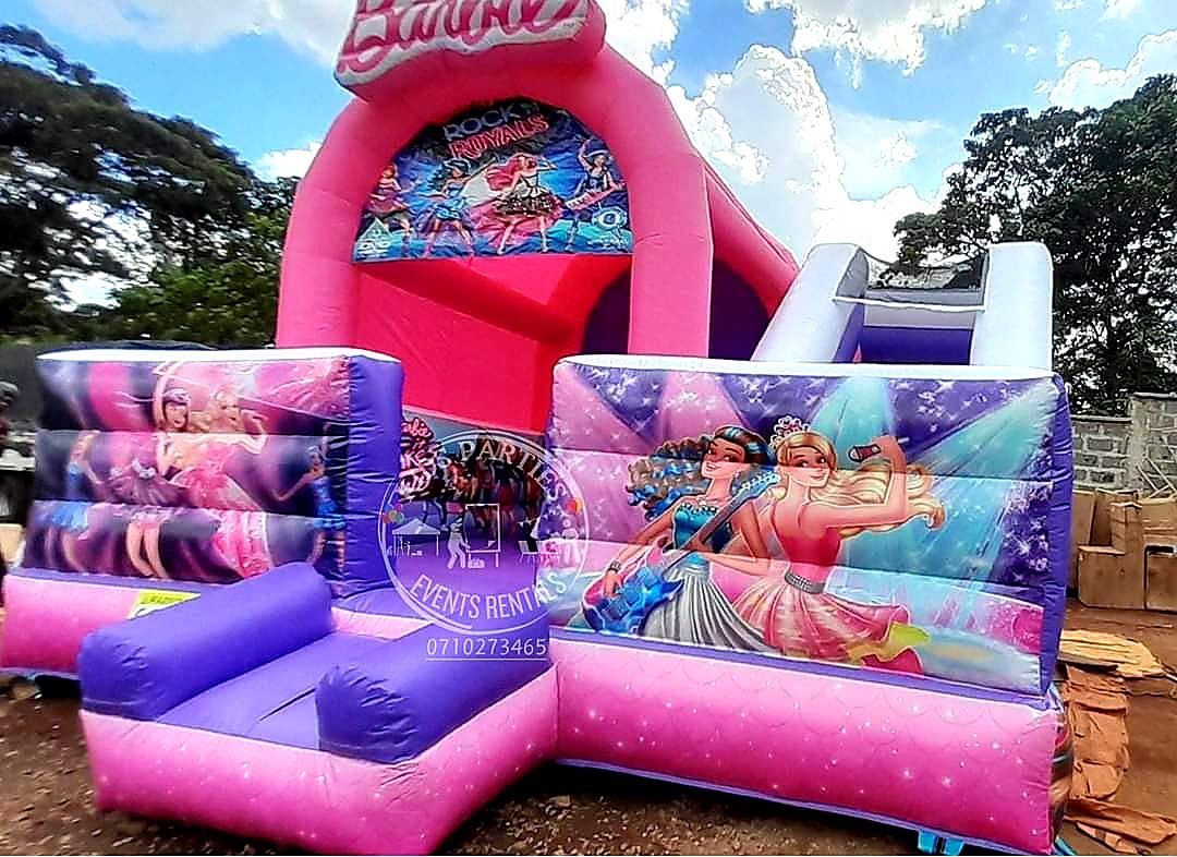 Barbie Theme Bouncing Castle for Hire in Nairobi