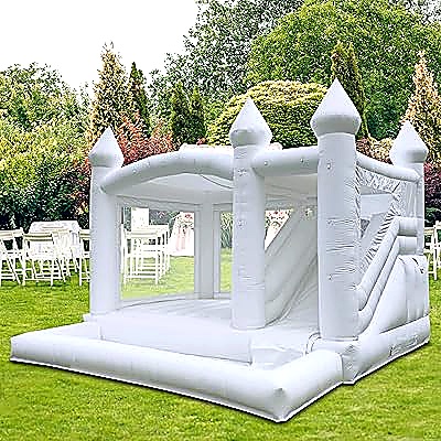 White Bouncing Castle with Balloons for Hire in Nairobi - view 3