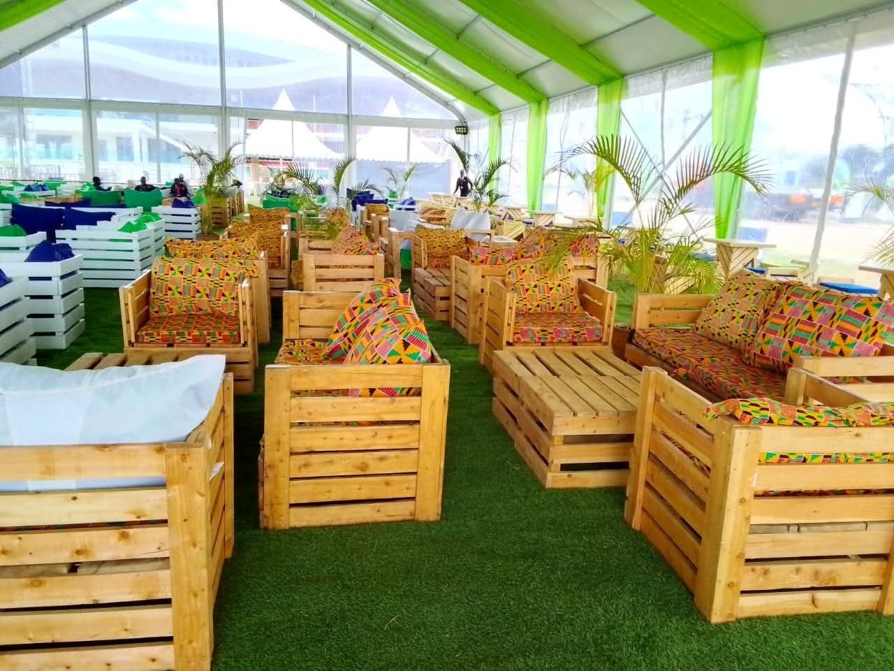Pallet Stool / Table for Hire &mdash; corporate event item for hire in Nairobi (2)