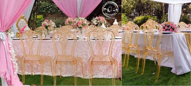 Gold Ghost Chairs for hire in Nairobi