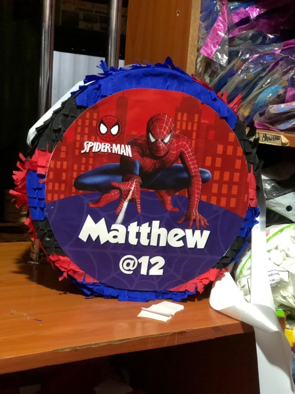 Personalised Spider-Man themed pinata for hire in Nairobi