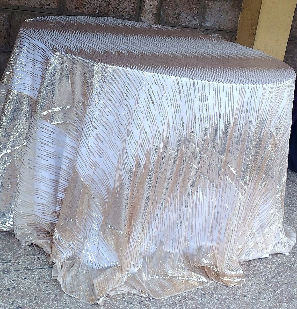 Dressed Round Table with Elegant Overlay for Hire in Nairobi - view 7