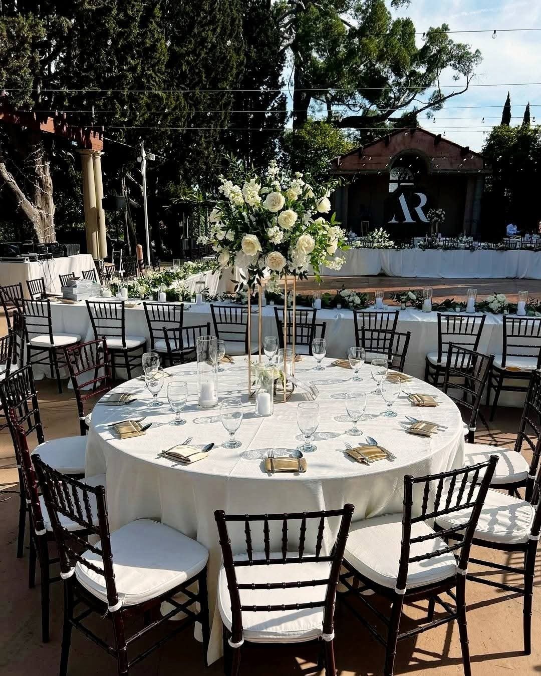 Dressed Round Table (Jacquard) for Hire in Nairobi - view 2