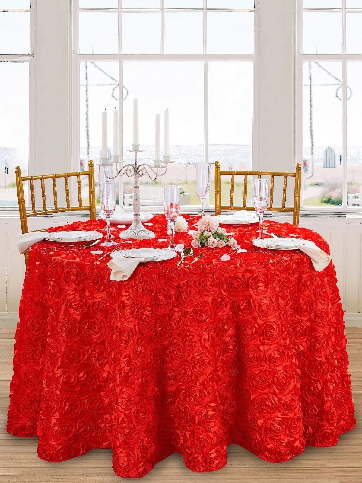 Dressed Round Table (Leaf Petal) for Hire in Nairobi - view 9