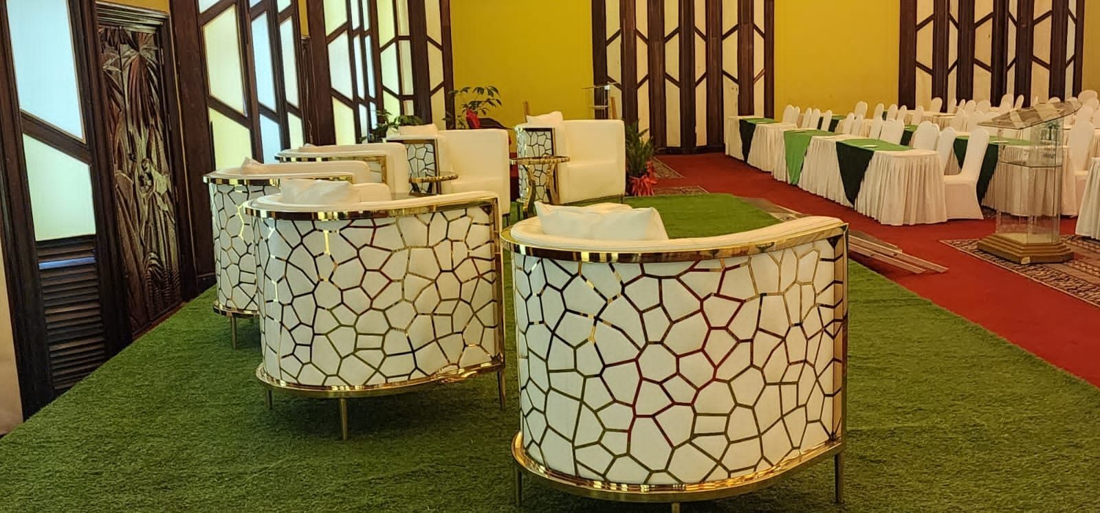 Lounge Sofa & Side Stools for Hire in Nairobi - view 3
