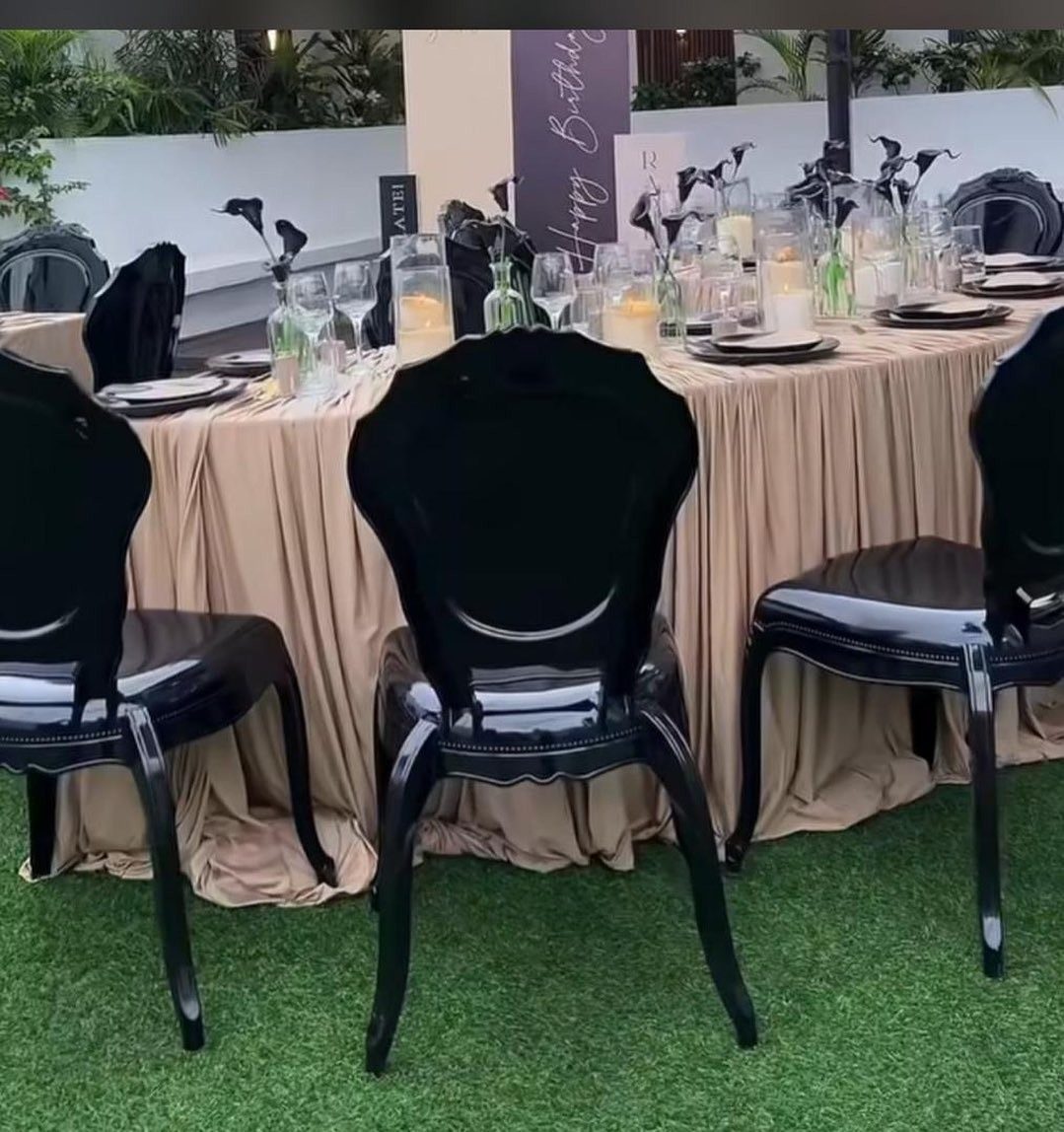 Luxury Vogue Chairs (Black) for Hire in Nairobi