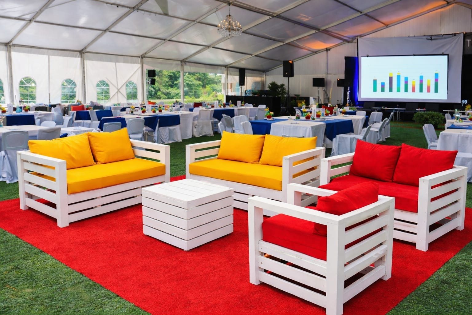 Pallet Sofas & Stools for Hire in Nairobi