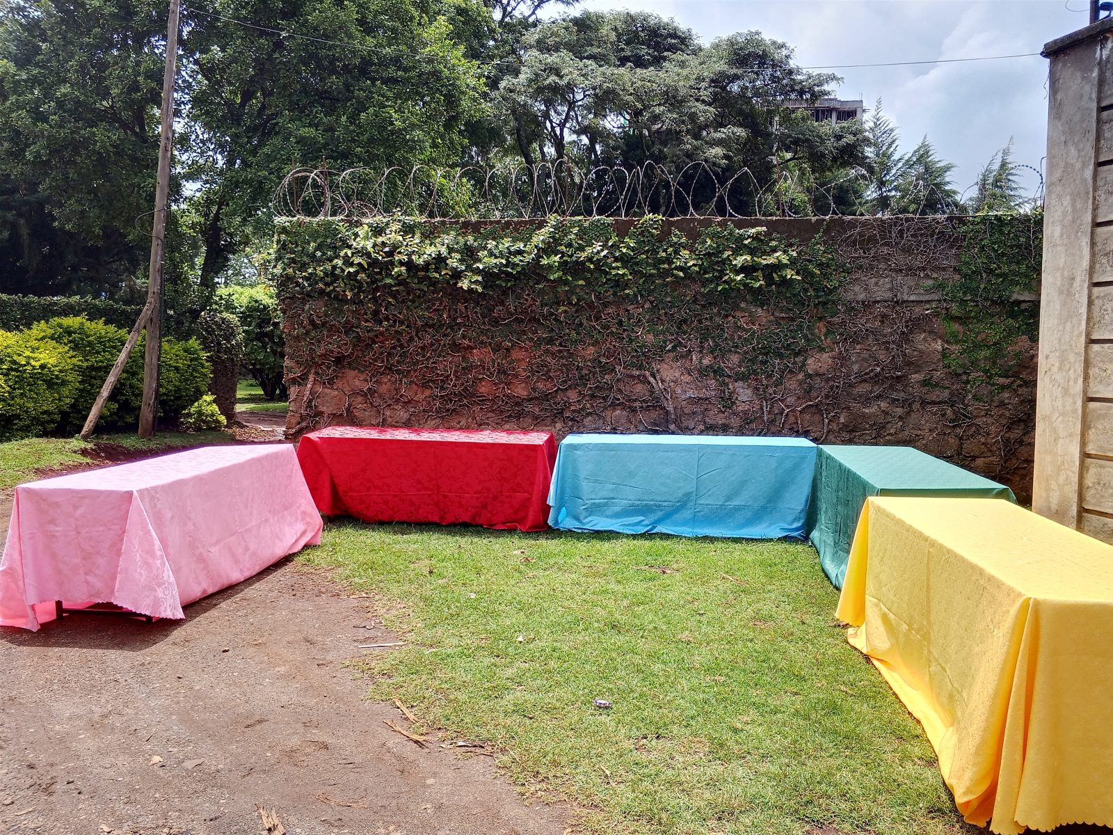 Rectangular Table (Dressed in Jacquard) for Hire in Nairobi - view 2