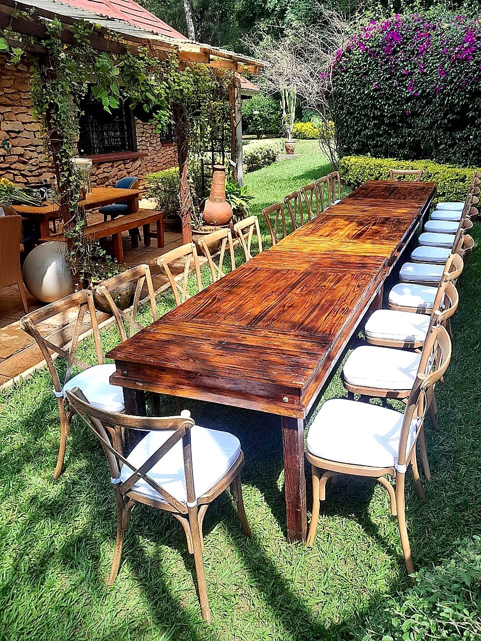 Rustic Elegant Table for Hire in Nairobi