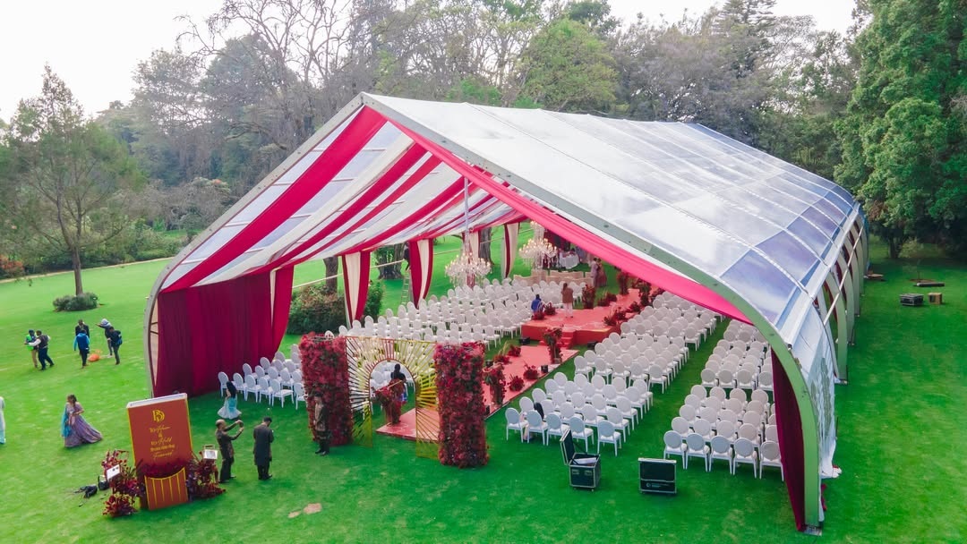 A Frame / Miluxe Tent (20x5m Section) for Hire in Nairobi - view 2