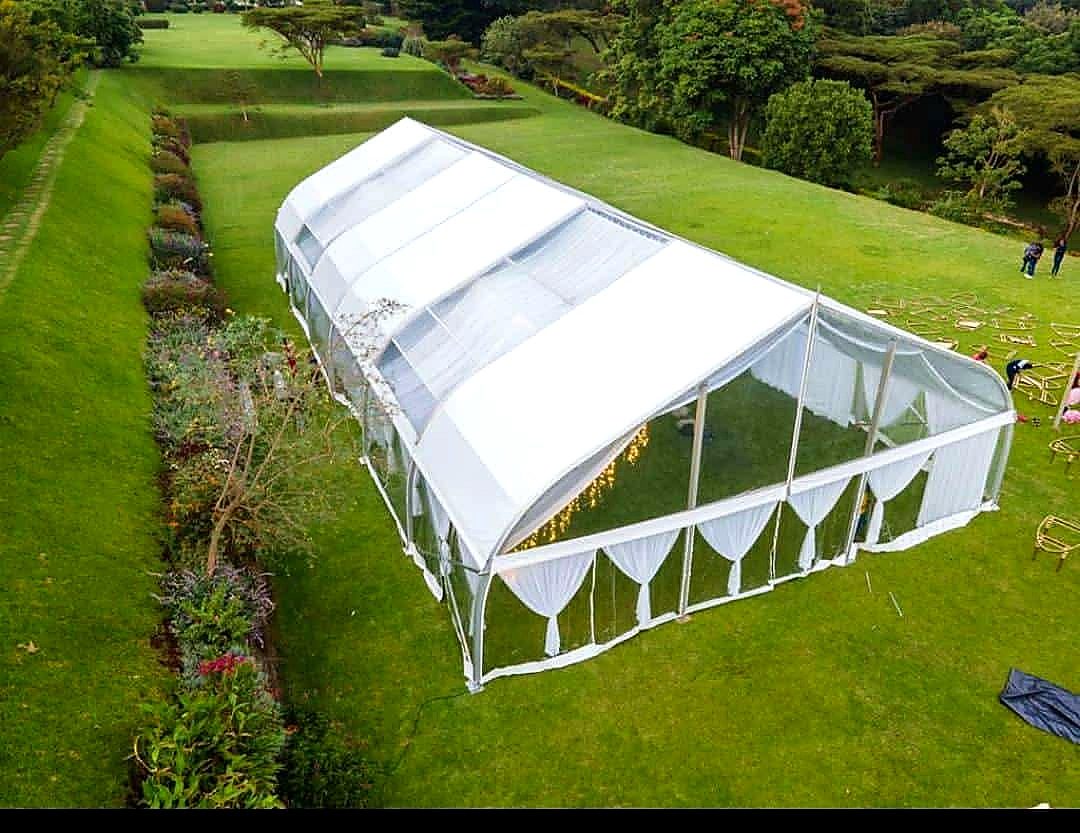 A Frame / Miluxe Tent (20x5m Section) for Hire in Nairobi - view 4