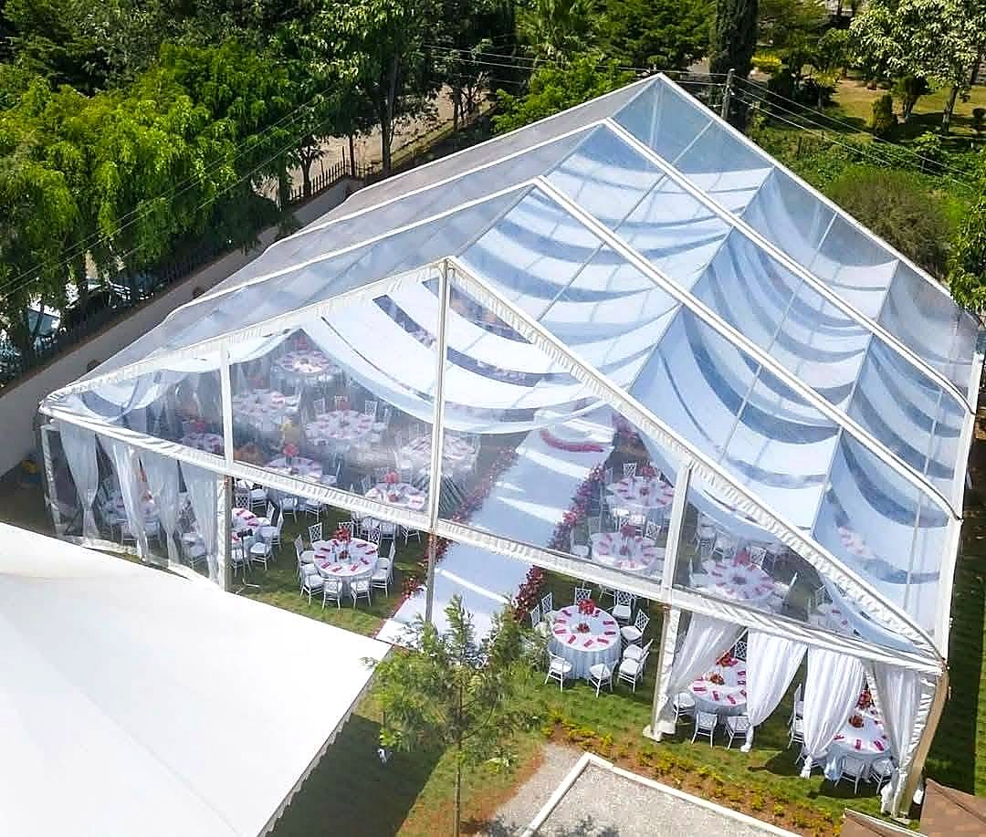 A Frame / Miluxe Tent (20x5m Section) for Hire in Nairobi - view 5