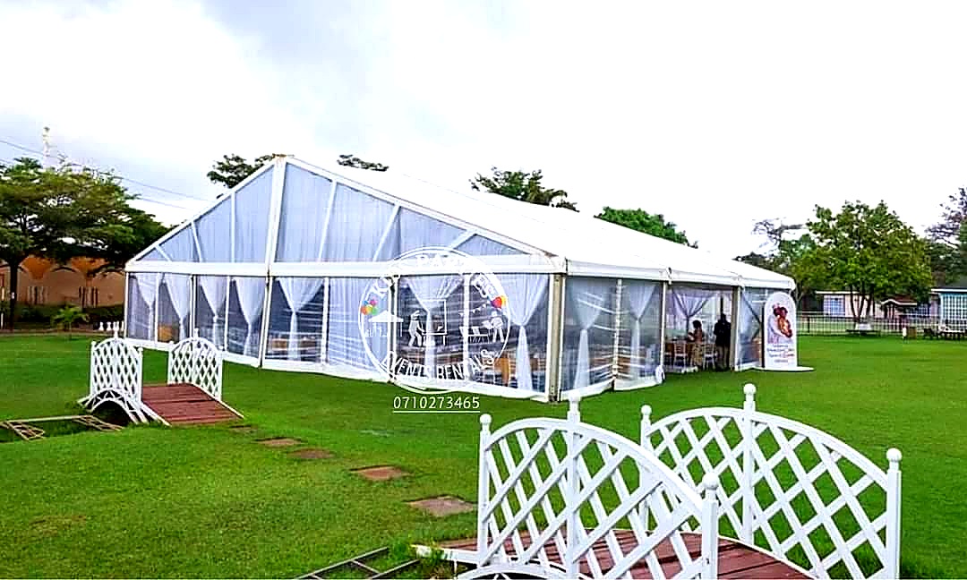 A Frame / Miluxe Tent (20x5m Section) for Hire in Nairobi - view 7