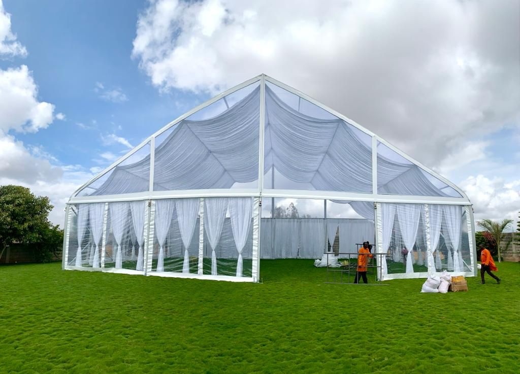 Elegant A-Frame Ceremony Tent &mdash; ceremony element for hire in Nairobi (2)