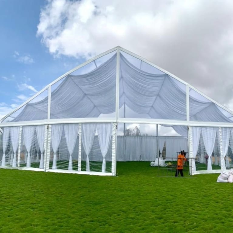 Elegant A-Frame Ceremony Tent &mdash; ceremony element for hire in Nairobi (5)