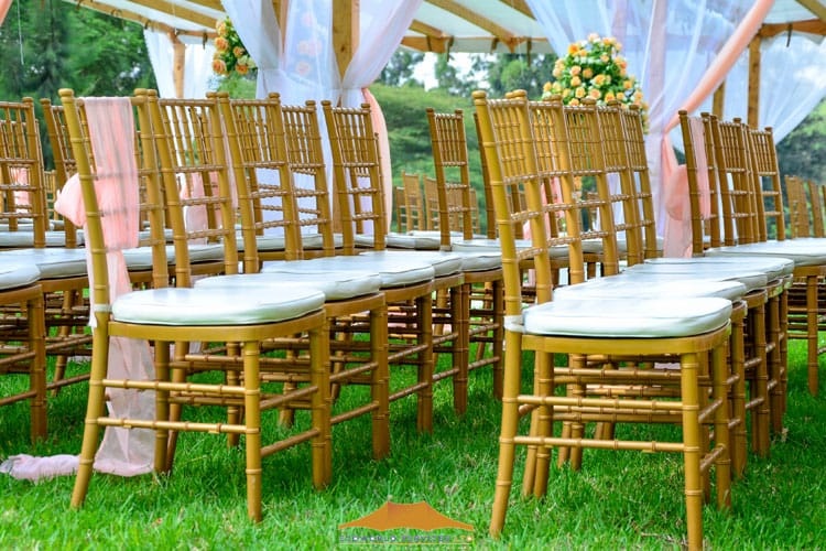 New Edition Chiavari Chairs for wedding ceremony hire in Nairobi