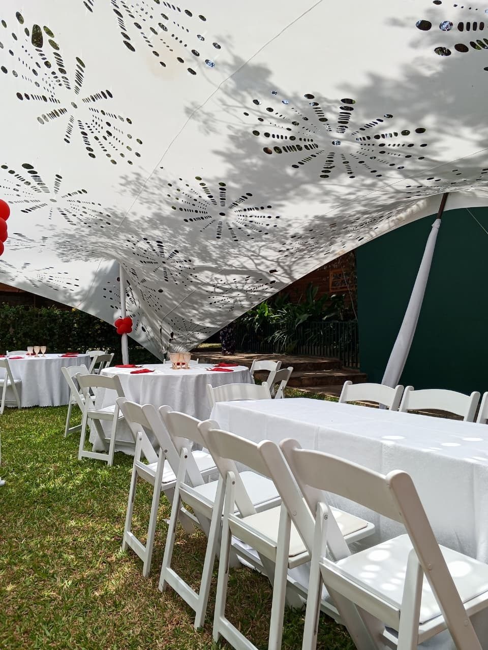 White Foldable Chairs for wedding ceremony hire in Nairobi