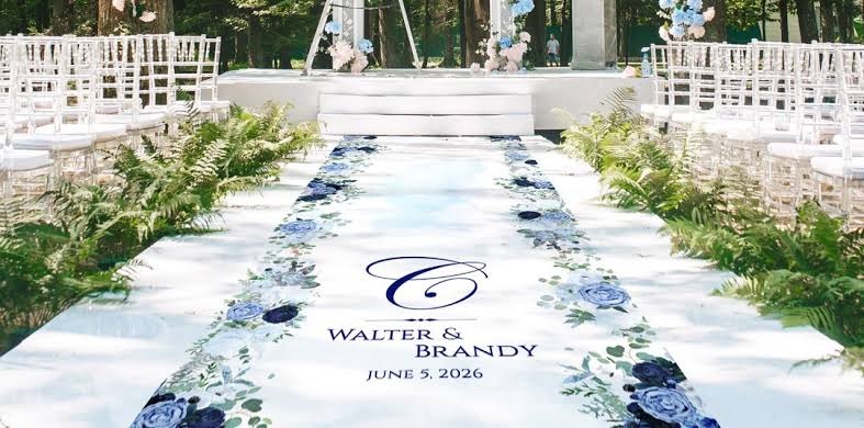 Personalised Ceremony Walkway &mdash; ceremony element for hire in Nairobi (1)