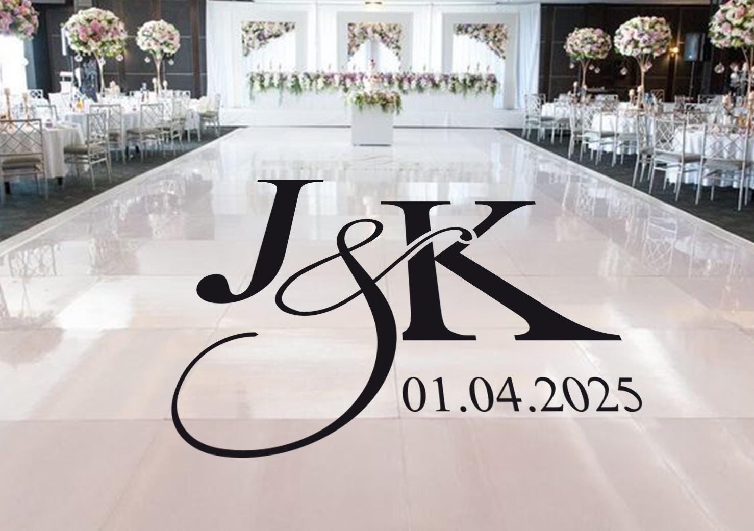 Customised Monogrammed Dance Floor for Hire &mdash; wedding item for hire in Nairobi (5)