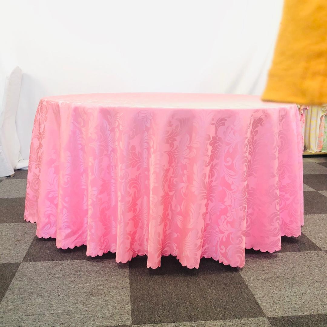 Premium Jacquard Round Table for Hire (8-Seater) &mdash; wedding item for hire in Nairobi (5)