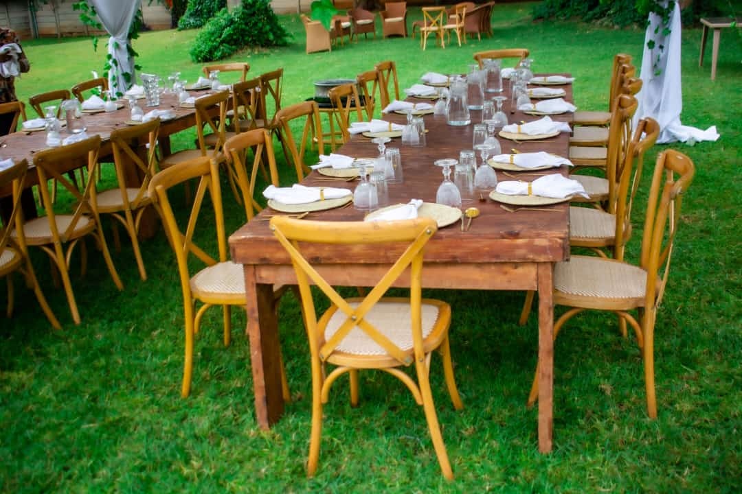 Rustic Elegant Table for Hire (8-Seater) &mdash; wedding item for hire in Nairobi (5)