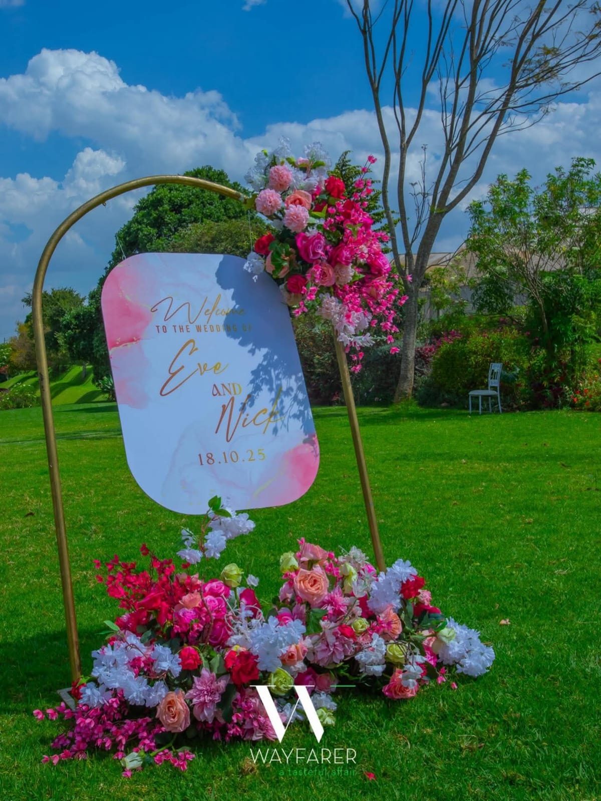 Printed Welcome Board for Hire &mdash; wedding item for hire in Nairobi (3)