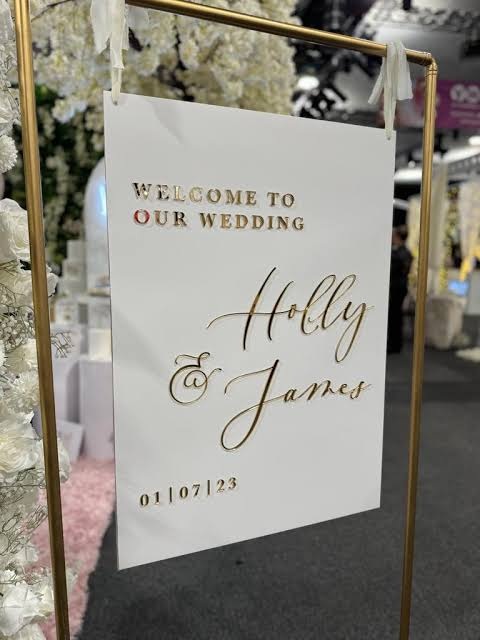 Printed Welcome Board for Hire &mdash; wedding item for hire in Nairobi (6)